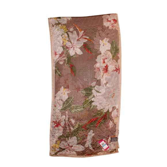Vince Camuto Sheer Floral 100% Silk 18" x 72" Oblong Scarf #VC2472 - Picture 1 of 2